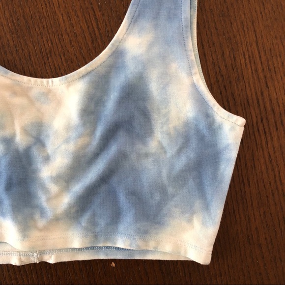 TOPSHOP lace up tie dyed crop top festival fashion - Picture 4 of 8